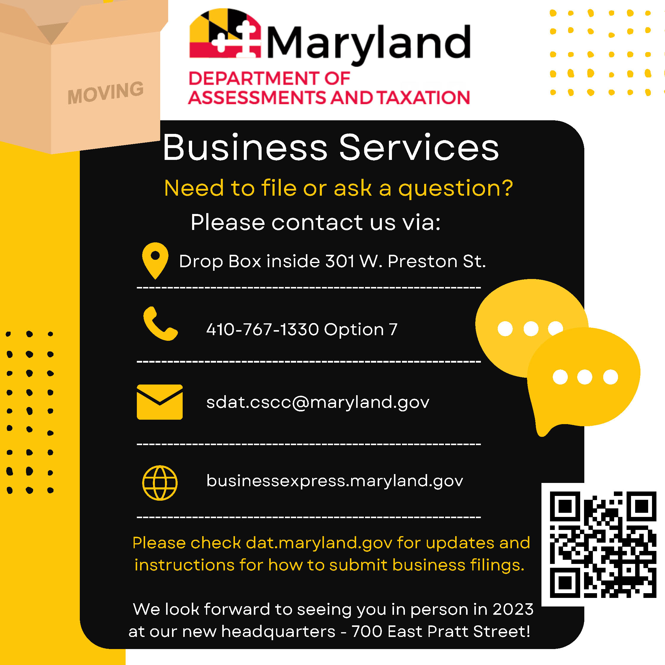 Businesses in Maryland SDAT