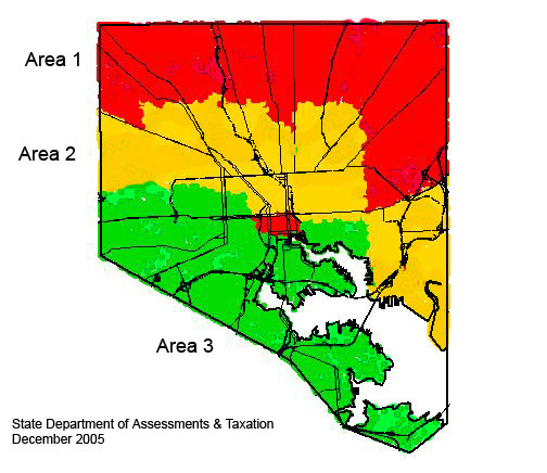 baltimore city area map