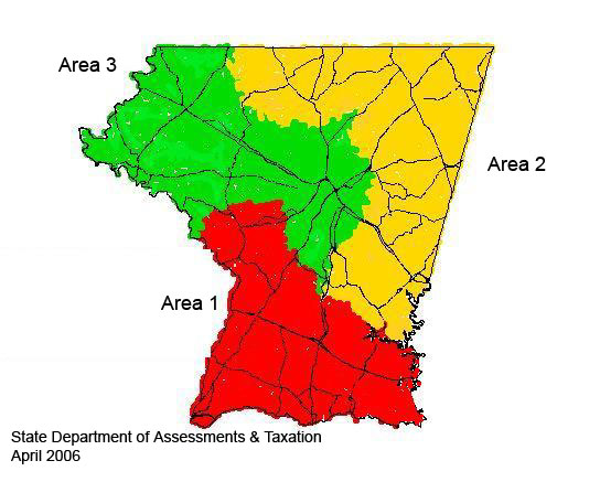 carroll county area map